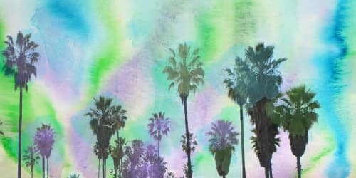 Malibu Sunrise | Oil And Acrylic Painting in Paintings by Irena Orlov. Item made of canvas & synthetic