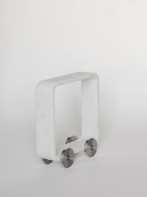 Velocimano 5 | Sculptures by gumdesign. Item made of metal with marble works with contemporary style