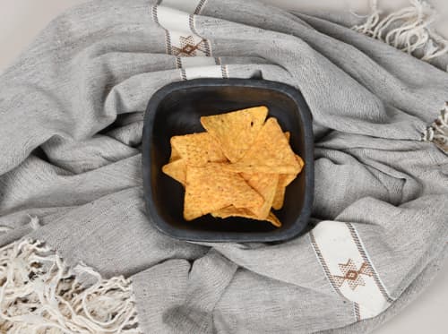 Longpi Pottery Small Bowl - Square | Dinnerware by ARTISAGA PRIVATE LIMITED. Item made of stone works with minimalism & modern style