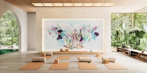 In The Fields Wallpaper | Wall Treatments by Hannah Chloe. Item made of paper
