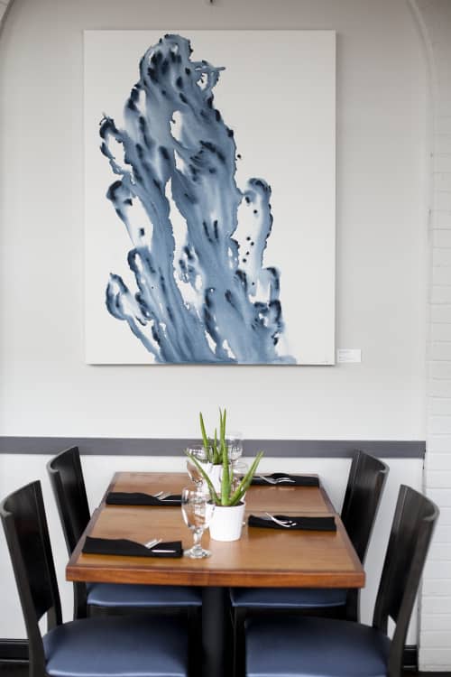River Oaks Restaurant - Art Installation | Oil And Acrylic Painting in Paintings by Beth Winterburn | River Oaks Restaurant in Memphis. Item made of canvas & synthetic