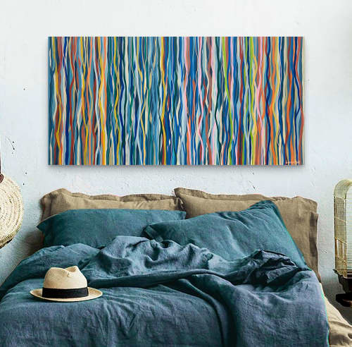 Melbourne Funk - 152 x 76cm acrylic on canvas | Oil And Acrylic Painting in Paintings by George Hall Art | Sydney in Sydney