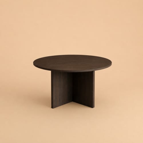 Smoked Oak Dining Table - HAKATA by Lebanto | Tables by Lebanto. Item composed of oak wood in minimalism or contemporary style