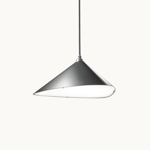 Emily II | Pendants by MOSS Objects. Item made of fabric with steel works with minimalism & mid century modern style