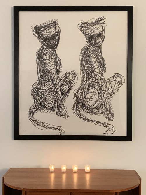 The Twins (Installation View) | Prints by ELYSE DEFOOR. Item composed of paper