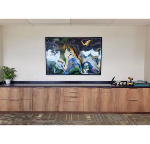 Marble Collection | Oil And Acrylic Painting in Paintings by Soulscape Fine Art + Design by Lauren Dickinson | Qorvo in Richardson. Item made of canvas