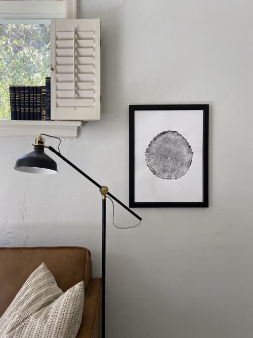 Maine Tree Ring Print, York Maine | Prints by Erik Linton. Item composed of paper