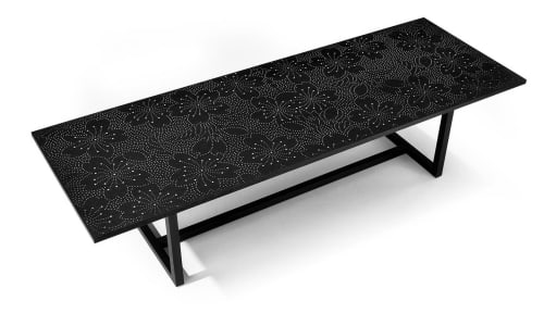 Nail Inlay Table No. 25 | Coffee Table in Tables by Peter Sandback. Item made of walnut works with contemporary & modern style