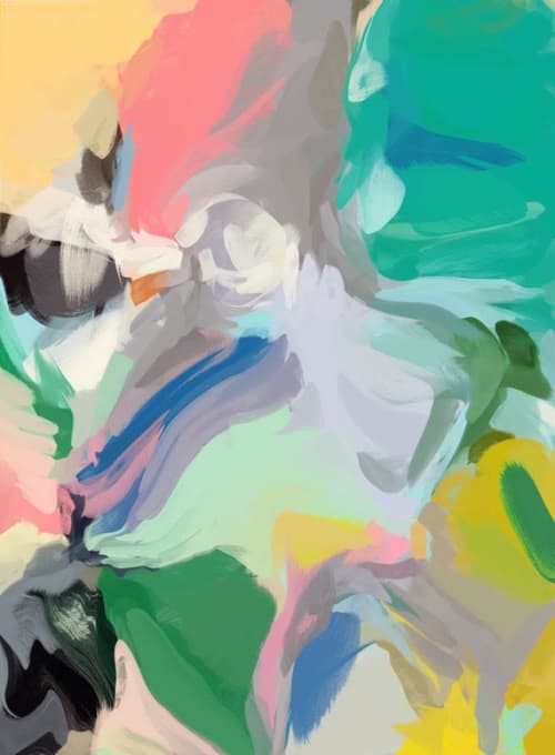 Sympathy | Oil And Acrylic Painting in Paintings by Irena Orlov | Private Residence / Los Angeles, CA in Los Angeles. Item made of canvas with synthetic