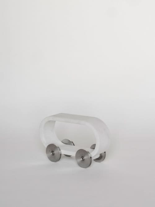 Velocimano 1 | Sculptures by gumdesign. Item made of metal with marble works with contemporary style