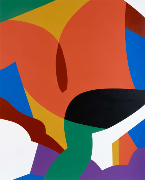 Accept | Oil And Acrylic Painting in Paintings by Kotaro Machiyama. Item composed of canvas compatible with japandi and art deco style