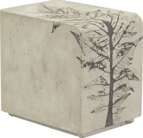 Custom Curved Rectangular Concrete Couch or Bedside Table, ' | Tables by Holmes Wilson Furniture. Item made of cement