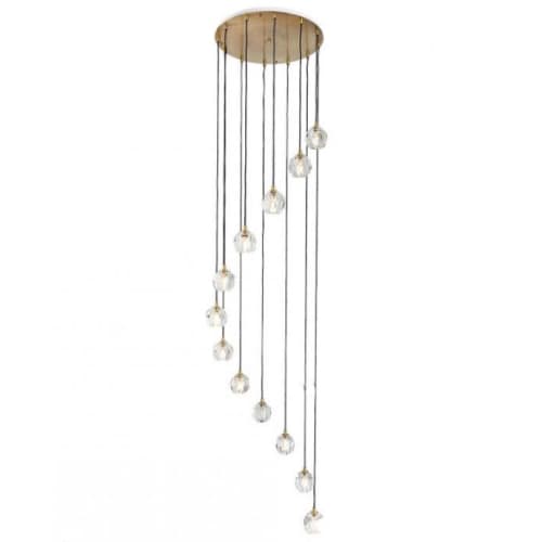 AM8820 CAPRI | Chandeliers by alanmizrahilighting | New York in New York. Item made of steel with glass