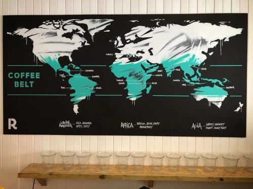 Relish Coffee | Oil And Acrylic Painting in Paintings by Mark One87