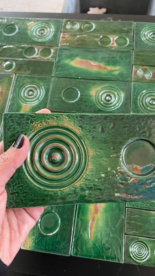 Alpha Tile | Tiles by MF Art Ceramic | Zapi in Paris. Item composed of ceramic in contemporary or eclectic & maximalism style