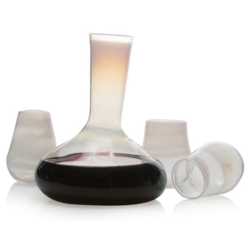 Italian Carafe Set | Vessels & Containers by Esque Studio. Item made of glass