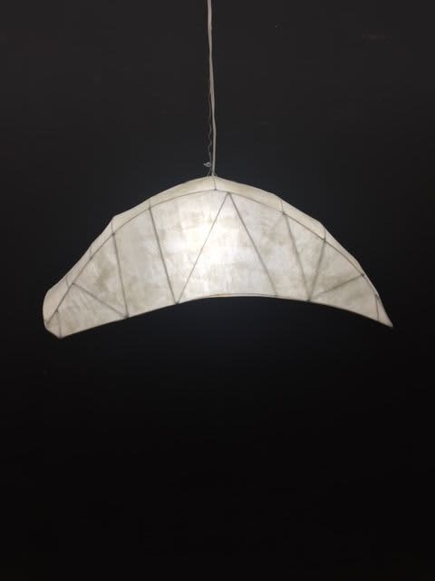 Parachute Hanging Lamp | Pendants by Pedro Villalta. Item composed of steel & paper