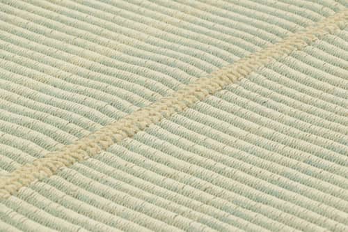 Rug & Kilim’s Contemporary Kilim in Ivory White and Blue | Area Rug in Rugs by Rug and Kilim
