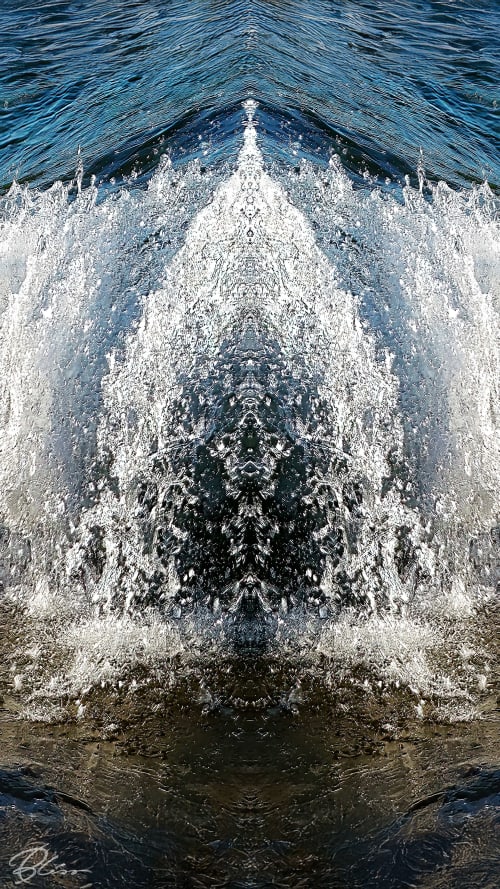 Acadia Ocean 4 | Prints by House of Bliss. Item works with contemporary & eclectic & maximalism style
