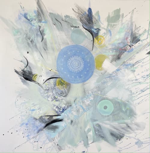 Heritage | Oil And Acrylic Painting in Paintings by Marine Gueguen Strage. Item composed of canvas and synthetic