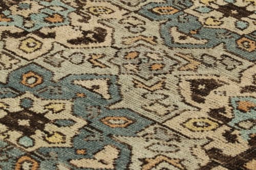 Rug & Kilim’s Caucasian Rug in Blue & Beige-Brown | Area Rug in Rugs by Rug and Kilim