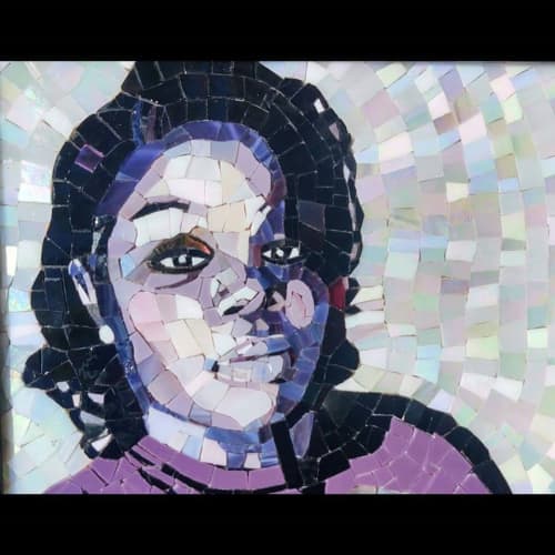 Breonna Taylor Portrait | Mosaic in Art & Wall Decor by JK Mosaic, LLC. Item composed of glass