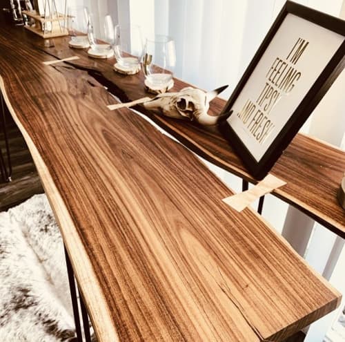 Acacia Mini Bar | Cocktail Table in Tables by Citizen Wood Company. Item composed of maple wood