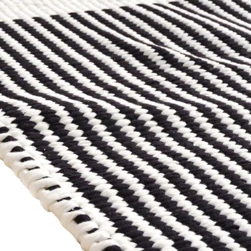 Zebra Handwoven Rug | Area Rug in Rugs by Weaver. Item composed of cotton compatible with boho and country & farmhouse style