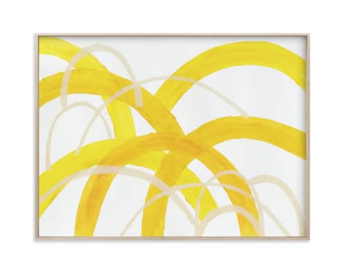 Mountain Sunshine | Oil And Acrylic Painting in Paintings by Christina Flowers. Item composed of synthetic