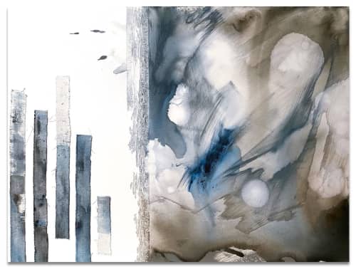 Limina /2 | Oil And Acrylic Painting in Paintings by Cristina Dalla Valentina. Item made of canvas with synthetic