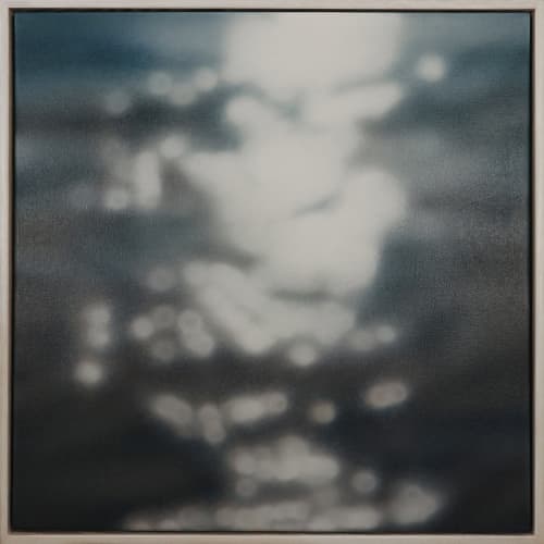 Lost In The Waves Of Light | Oil And Acrylic Painting in Paintings by Laura Wood. Item composed of canvas