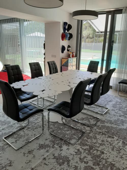 NINFEA Table | Dining Table in Tables by Mavimatt. Item made of aluminum & synthetic