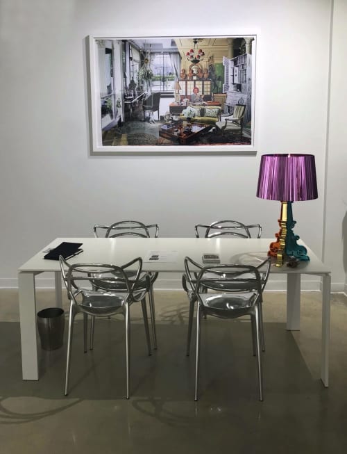 Nana's Office, 36" X 51", Archival Pigment on Watercolor Paper, Artist Proof | Mixed Media by Steven Rudin | Miami Design District in Miami. Item composed of paper