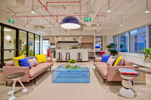 Saturn Tripod | End Table in Tables by Connor Holland | WeWork 333 Seymour St in Vancouver. Item made of wood with steel