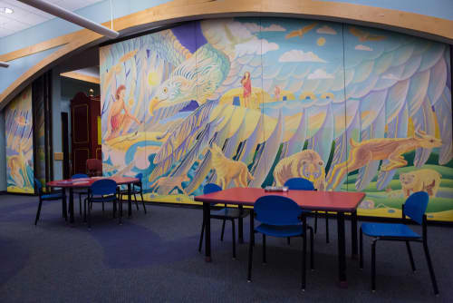 Vision Quest | Murals by C. Shana Greger | Greensboro Public Library - Central Library in Greensboro