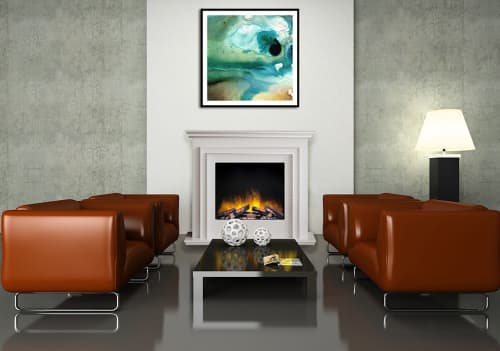 Full-surround mantel with classic lines on a smaller scale | Fireplaces by European Home