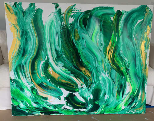 "SeaWeed" | Oil And Acrylic Painting in Paintings by Justin W. Cox. Item made of canvas