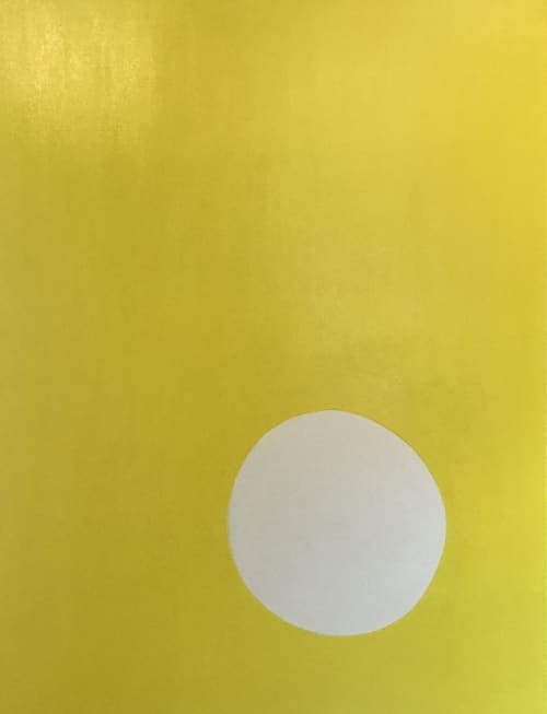 Bold Blue and Bright Yellow Pieces Are Paired Together | Oil And Acrylic Painting in Paintings by Kerry Campbell. Item made of canvas with synthetic