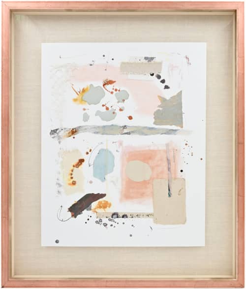 Remnants II | Mixed Media in Paintings by El Løvaas. Item composed of canvas compatible with minimalism style