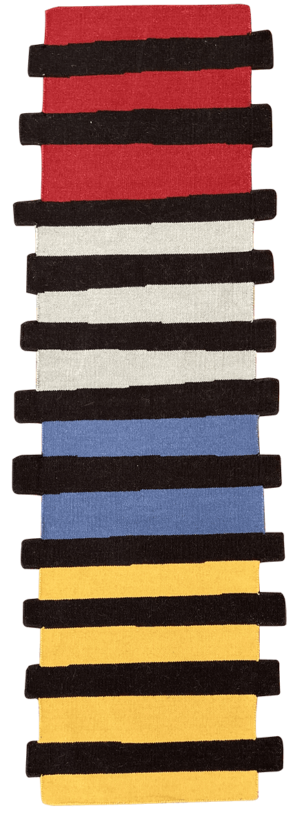 Rainbow Road Runner | Runner Rug in Rugs by Paige Russell, ELOI. Item composed of fiber