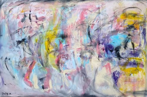 "Integration" | Oil And Acrylic Painting in Paintings by Shirly Maimom Art. Item composed of canvas & synthetic