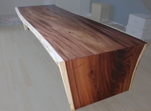 Acacia live edge Conference Table | Tables by Aaron Smith Woodworker | Austin in Austin. Item made of wood compatible with minimalism and contemporary style