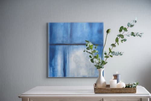 20x20 | Into The Mystic Series | Oil on Canvas | Oil And Acrylic Painting in Paintings by Studio M.E.. Item made of canvas compatible with contemporary and coastal style