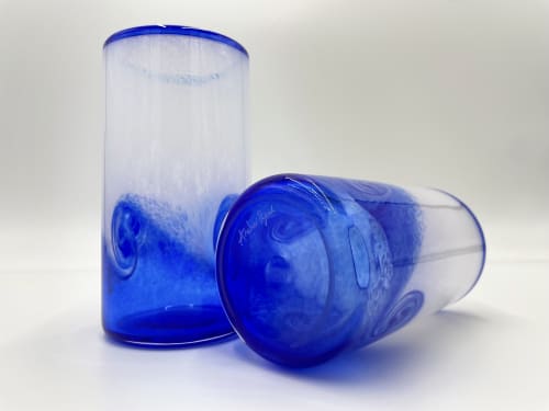 Wave Tumbler | Glass in Drinkware by Anchor Bend Glassworks. Item composed of glass compatible with contemporary and coastal style