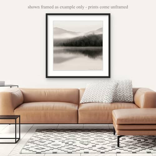 Mist, Clinch River, Original Photography Print, Minimalist | Photography by Nicholas Bell Photography. Item made of paper works with minimalism & contemporary style