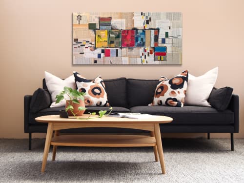 Cellular Max | Mixed Media by Glen Gauthier. Item composed of canvas