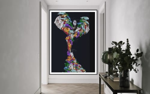 Citadel | Prints by LA TOYA JONES. Item made of canvas works with art deco style