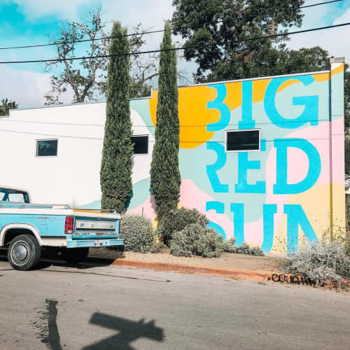 Big Red Sun | Murals by Soledad Fernandez-Whitechurch