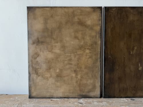 ‘Brume’ by Greyya Jay | Oil And Acrylic Painting in Paintings by Greyya Jay. Item made of canvas works with minimalism & japandi style