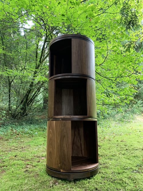 WALNUT LIQUOR CABINET | Storage by In Element Designs. Item made of walnut